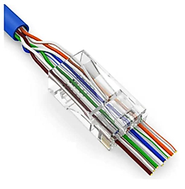 Yeni Nesil Jak Cat5/Cat6 Rj45 Konnektör 10lu Paket