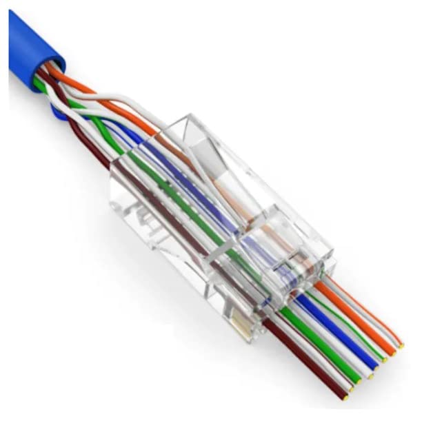 Yeni Nesil Jak Cat5/Cat6 Rj45 Konnektör 10lu Paket